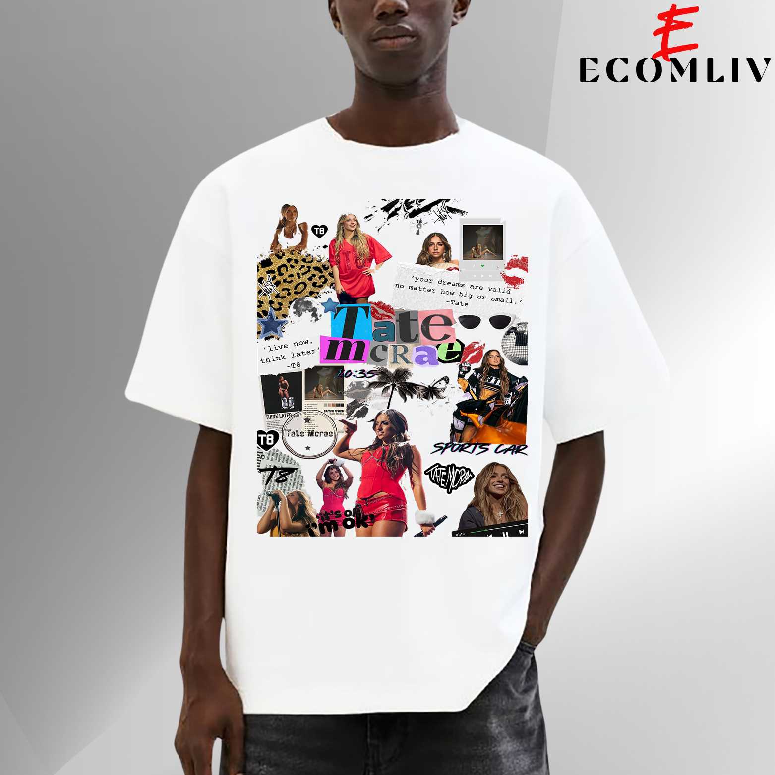 Tate Mcrae Oversized Graphic T-Shirt, Streetwear Tee
